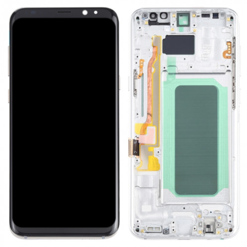 Écran LCD OLED pour Samsung Galaxy S8+ SM-G955 Assemblage complet du numériseur avec cadre (Argent) SH099S965-06