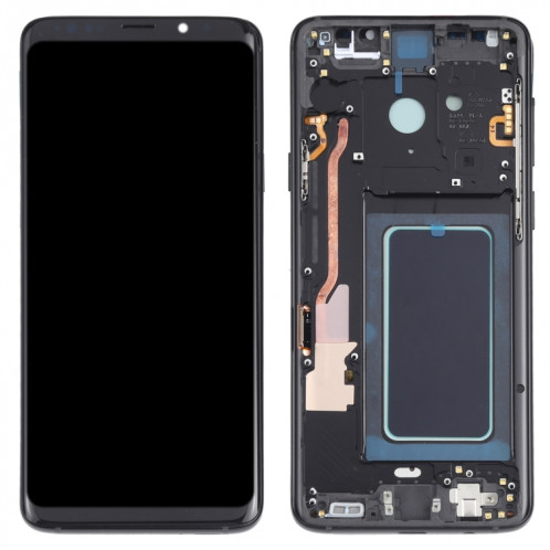 Écran LCD OLED pour Samsung Galaxy S9+ SM-G965 Assemblage complet du numériseur avec cadre (Noir) SH100B1861-06