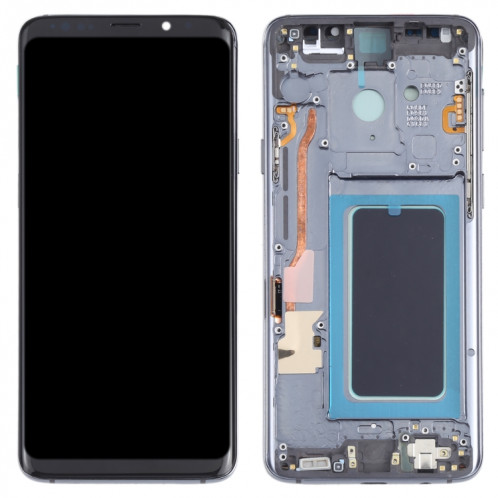 Écran LCD OLED pour Samsung Galaxy S9+ SM-G965 Assemblage complet du numériseur avec cadre (Gris) SH100H566-06