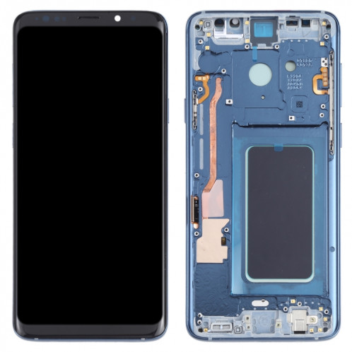 Écran LCD OLED pour Samsung Galaxy S9+ SM-G965 Assemblage complet du numériseur avec cadre (Bleu) SH100L454-06