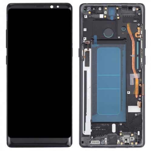 Écran LCD OLED pour Samsung Galaxy Note 8 SM-N950 Assemblage complet du numériseur avec cadre (Noir) SH101B848-06
