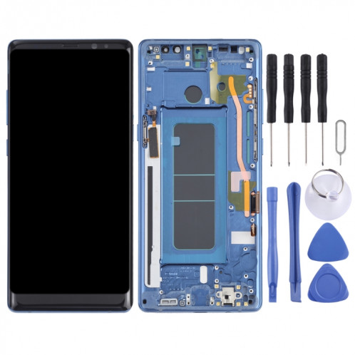 Écran LCD OLED pour Samsung Galaxy Note 8 SM-N950 Assemblage complet du numériseur avec cadre (Bleu) SH101L1587-06