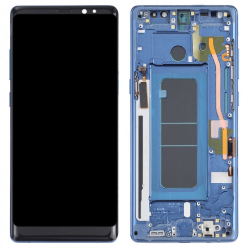 Écran LCD OLED pour Samsung Galaxy Note 8 SM-N950 Assemblage complet du numériseur avec cadre (Bleu) SH101L1587-06