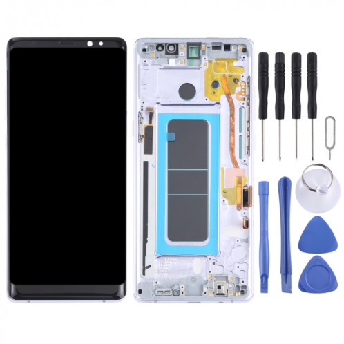 Écran LCD OLED pour Samsung Galaxy Note 8 SM-N950 Assemblage complet du numériseur avec cadre (Violet) SH101P167-06