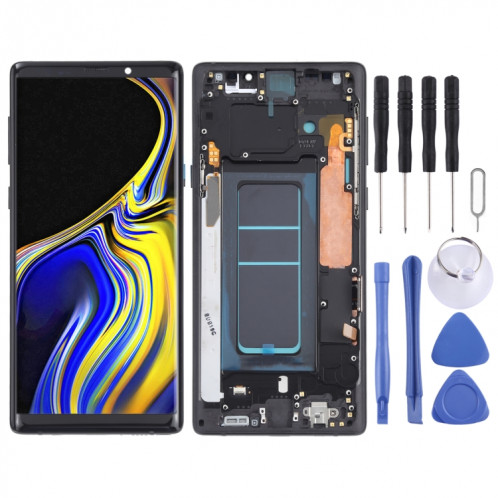 Écran LCD OLED pour Samsung Galaxy Note9 SM-N960 Assemblage complet du numériseur avec cadre (Noir) SH102B90-06