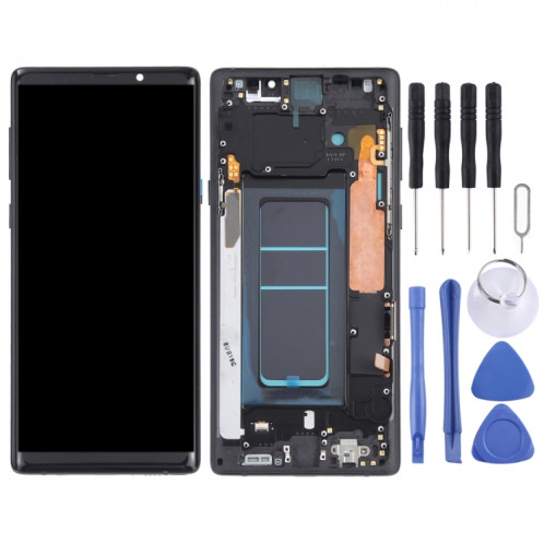 Écran LCD OLED pour Samsung Galaxy Note9 SM-N960 Assemblage complet du numériseur avec cadre (Noir) SH102B90-06