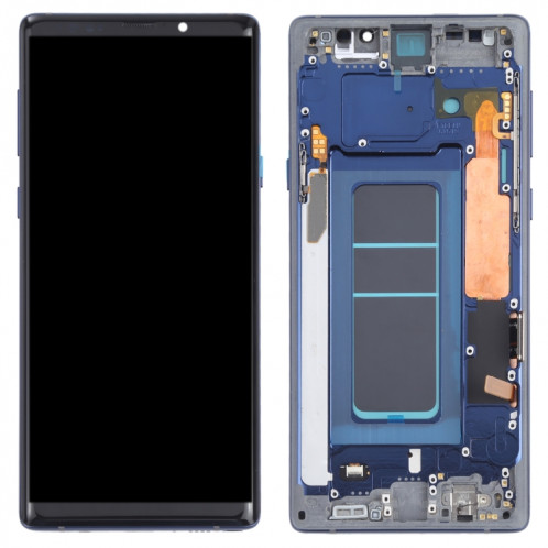 Écran LCD OLED pour Samsung Galaxy Note9 SM-N960 Assemblage complet du numériseur avec cadre (Bleu) SH102L1277-06