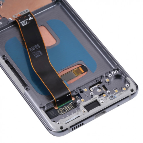 Écran LCD Super AMOLED d'origine avec assemblage complet de numériseur avec cadre pour Samsung Galaxy S20 5G SM-G981B (argent) SH110S1491-05