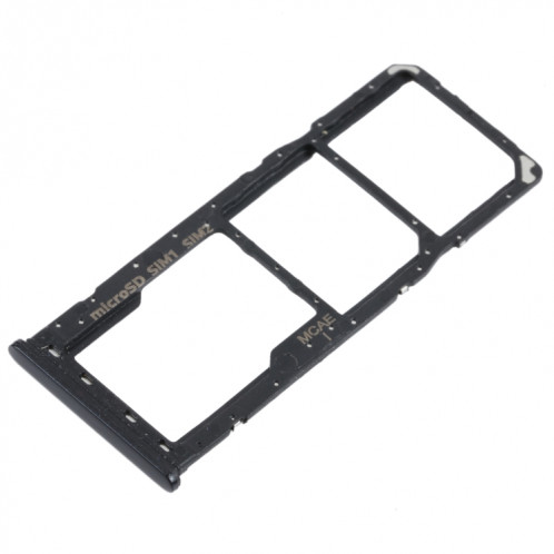 Pour Samsung Galaxy M21 SM-M215 Plateau de carte SIM + Plateau de carte SIM + Plateau de carte Micro SD (Noir) SH172B1710-04