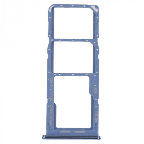 Pour Samsung Galaxy M32 5G SM-M326B Plateau de carte SIM d'origine + Plateau de carte SIM + Plateau de carte Micro SD (Bleu) SH201L130-04