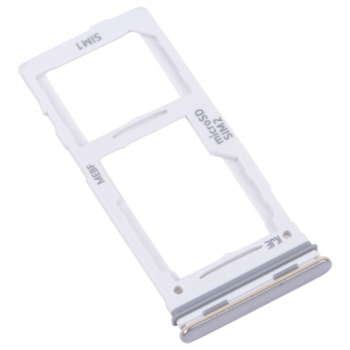 Pour Samsung Galaxy M52 5G SM-M526B Plateau de carte SIM d'origine + Plateau de carte SIM / Plateau de carte Micro SD (Blanc) SH202W915-04