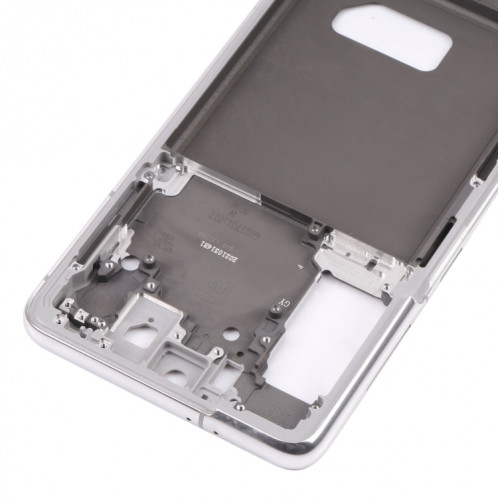 Pour Samsung Galaxy S21 5G SM-G991B plaque de lunette de cadre moyen (argent) SH226S1651-06