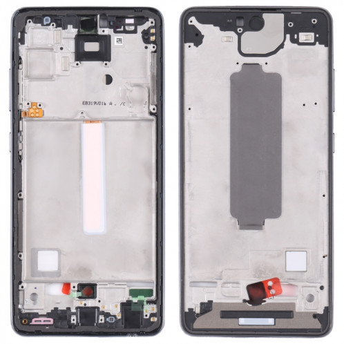 Pour Samsung Galaxy A52 5G SM-A526B plaque de lunette de cadre moyen (noir) SH228B1523-06
