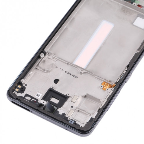 Pour Samsung Galaxy A52 5G SM-A526B plaque de lunette de cadre moyen (noir) SH228B1523-06