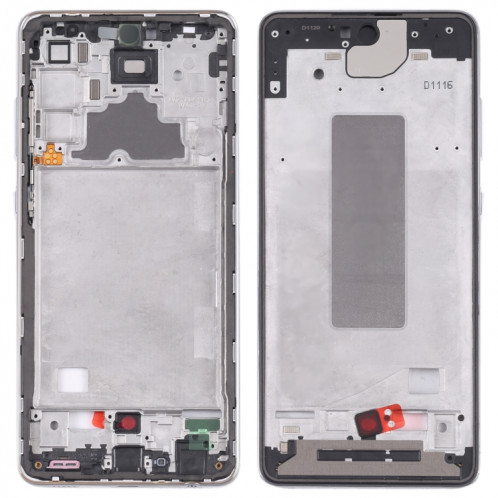 Pour Samsung Galaxy A52 5G SM-A526B plaque de lunette de cadre moyen (argent) SH228S1119-06