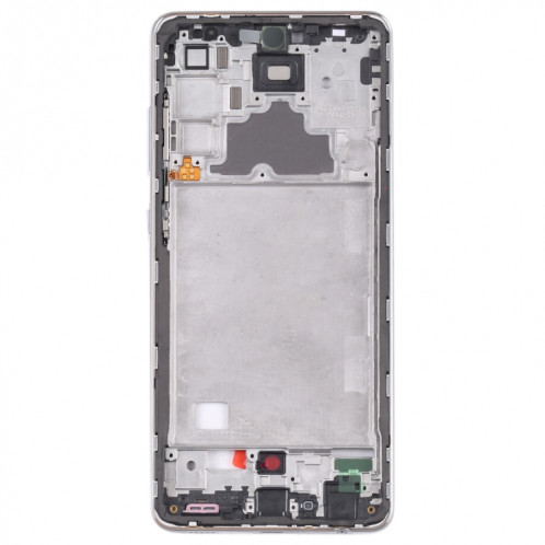 Pour Samsung Galaxy A52 5G SM-A526B plaque de lunette de cadre moyen (argent) SH228S1119-06