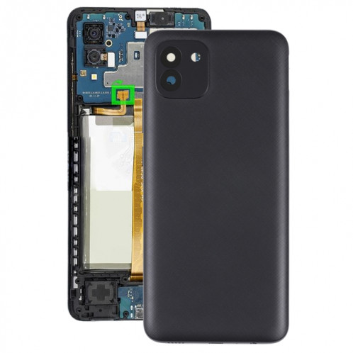 Pour Samsung Galaxy A03 SM-A035F Batterie Couverture Arrière (Noir) SH74BL605-06