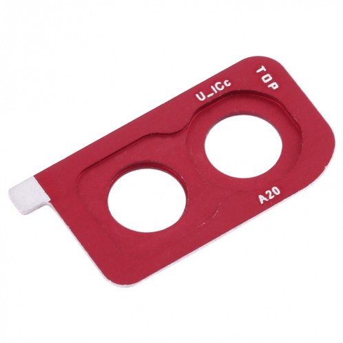 Pour Galaxy A20 10 pièces Couvercle d'objectif d'appareil photo (Rouge) SH288R846-05
