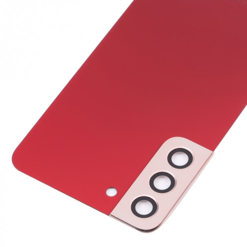 Coque arrière de batterie pour Samsung Galaxy S22+ 5G SM-S906B avec cache d'objectif d'appareil photo (rouge) SH02RL207-06