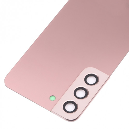 Coque arrière de batterie pour Samsung Galaxy S22 5G SM-S901B avec cache d'objectif d'appareil photo (rose) SH03FL1980-06