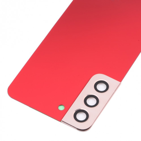 Coque arrière de batterie pour Samsung Galaxy S22 5G SM-S901B avec cache d'objectif d'appareil photo (rouge) SH03RL181-06