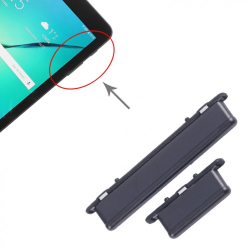 Bouton d'alimentation et bouton de contrôle du volume pour Samsung Galaxy Tab S3 9.7 SM-T820/T823/T825/T827 (noir) SH306B591-04