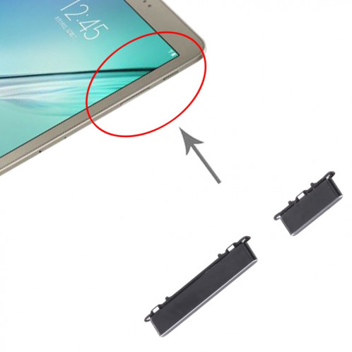 Bouton d'alimentation et bouton de contrôle du volume pour Samsung Galaxy Tab S2 9.7 SM-T810/T813/T815/T817/T819 (Noir) SH315B297-04