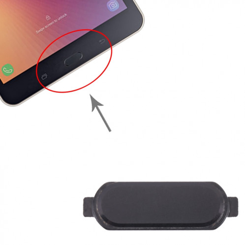 Clé d'accueil pour Samsung Galaxy Tab A 8.0 2017 SM-T385/T380 (Noir) SH329B1029-04