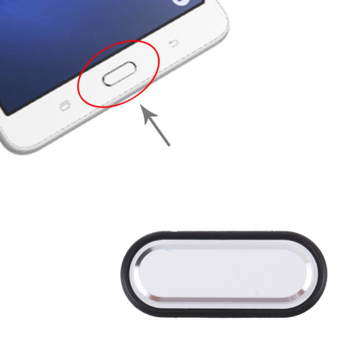 Clé d'accueil pour Samsung Galaxy Tab A 7.0 2016 SM-T280/T285 (Blanc) SH337W1627-04