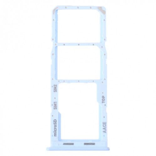 Pour Samsung Galaxy A13 SM-A135 Plateau de carte SIM d'origine + Plateau de carte SIM + Plateau de carte Micro SD (Bleu) SH404L1728-04