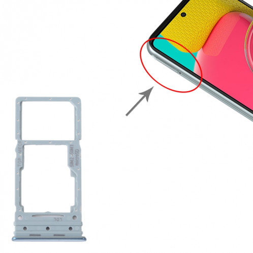 Pour Samsung Galaxy M53 SM-M536B Plateau de carte SIM d'origine + plateau de carte Micro SD (vert) SH423G615-04