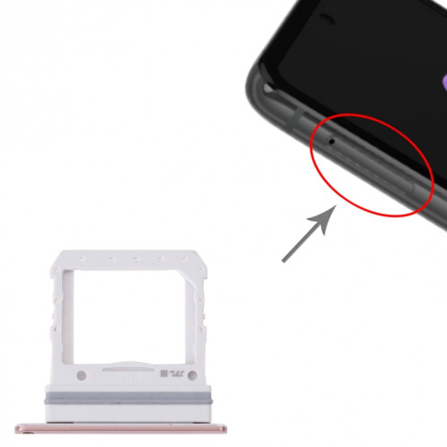 Pour Samsung Galaxy Z Flip 5G SM-F707B Plateau de carte SIM d'origine (Or) SH432J1658-04