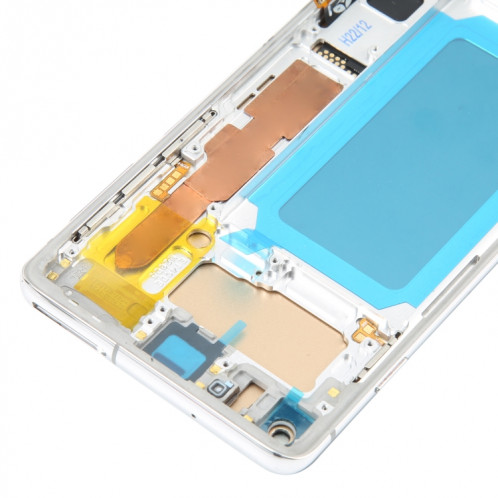 Écran LCD TFT pour Samsung Galaxy S10 SM-G973 Assemblage complet du numériseur avec cadre, ne prenant pas en charge l'identification des empreintes digitales (Argent) SH509S964-05