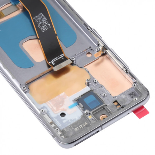 Écran LCD OLED pour Samsung Galaxy S20 SM-G980 Assemblage complet du numériseur avec cadre (Gris) SH516H880-05