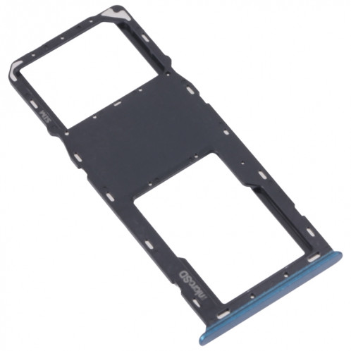 Pour Samsung Galaxy A03s SM-A037U Plateau de carte SIM d'origine + plateau de carte Micro SD (Bleu) SH533L1098-04