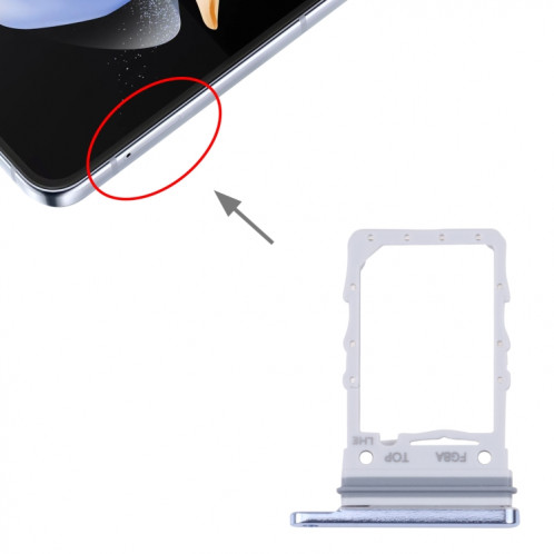 Pour Samsung Galaxy Z Flip4 SM-F721B Plateau de carte SIM d'origine (Bleu) SH535L1229-04