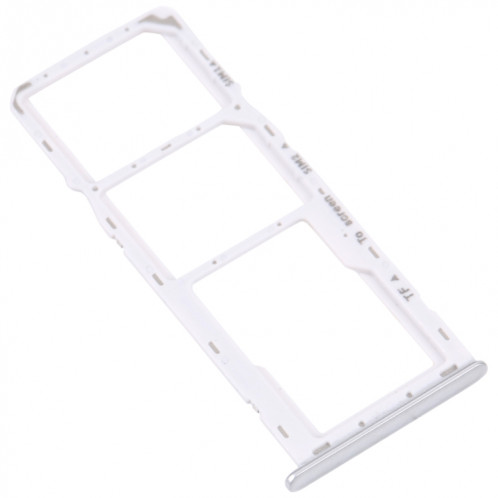 Pour Samsung Galaxy M42 5G SM-A436B Plateau de carte SIM d'origine + Plateau de carte SIM + Plateau de carte Micro SD (Argent) SH567S335-04