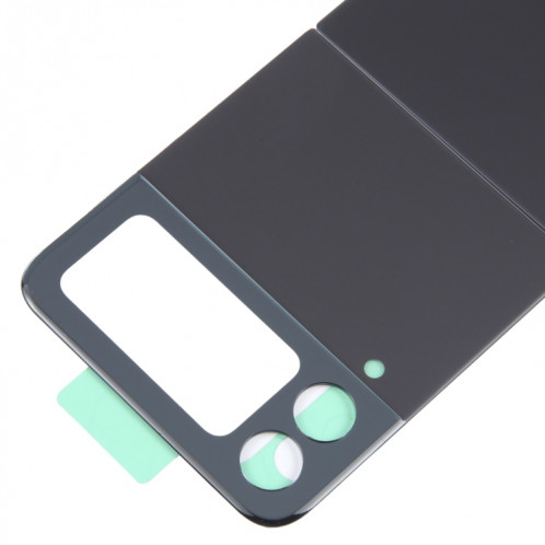 Coque arrière de batterie pour Samsung Galaxy Z Flip4 SM-F721B avec cache d'objectif d'appareil photo (noir) SH594B920-06