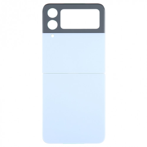 Coque arrière de batterie pour Samsung Galaxy Z Flip4 SM-F721B avec cache d'objectif d'appareil photo (bleu) SH594L781-06