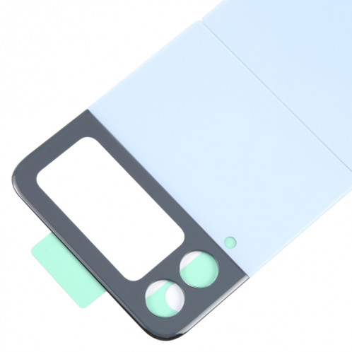 Coque arrière de batterie pour Samsung Galaxy Z Flip4 SM-F721B avec cache d'objectif d'appareil photo (bleu) SH594L781-06