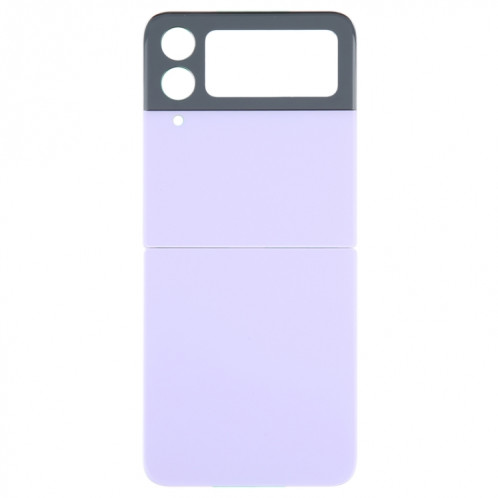 Coque arrière de batterie pour Samsung Galaxy Z Flip4 SM-F721B avec cache d'objectif d'appareil photo (violet) SH594P11-06