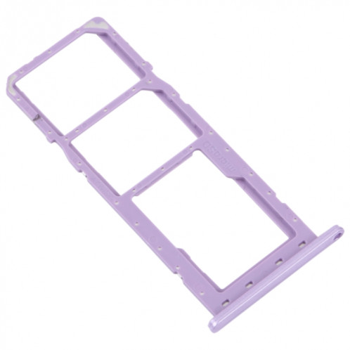 Pour Samsung Galaxy M04 SM-M045F Plateau de carte SIM d'origine + Plateau de carte SIM + Plateau de carte Micro SD (Violet) SH632P1684-04