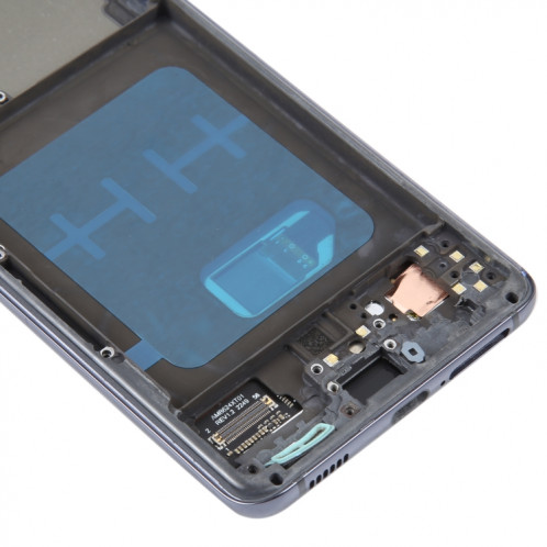 Écran LCD en matériau OLED pour Samsung Galaxy S21 5G SM-G991B Assemblage complet du numériseur avec cadre (Noir) SH647B390-05