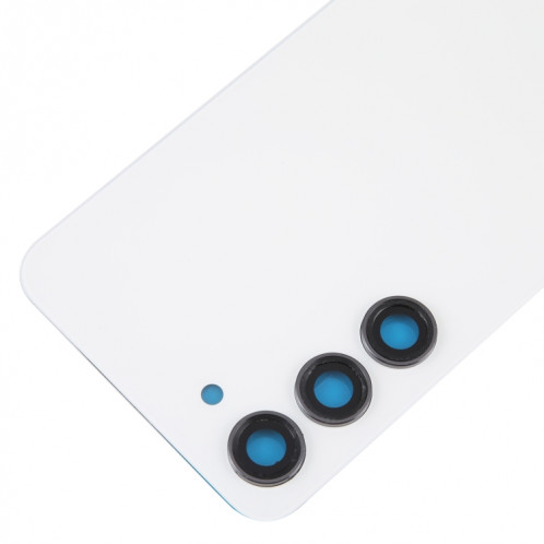 Pour Samsung Galaxy S23 SM-S911B Couvercle arrière de batterie en verre OEM avec couvercle d'objectif d'appareil photo (blanc) SH63WL164-06