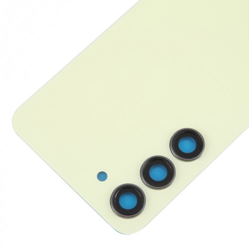 Pour Samsung Galaxy S23 SM-S911B Couvercle arrière de batterie en verre OEM avec couvercle d'objectif d'appareil photo (jaune) SH63YL1412-06