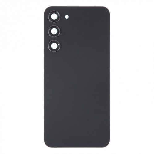 Pour Samsung Galaxy S23 + SM-S916B Couvercle arrière de batterie en verre OEM avec couvercle d'objectif d'appareil photo (noir) SH64BL223-06