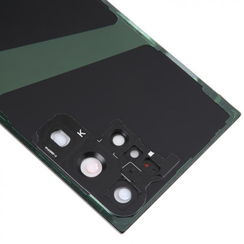 Coque arrière de batterie en verre pour Samsung Galaxy S23 Ultra SM-S918 avec cache d'objectif d'appareil photo (gris) SH65HL1860-06