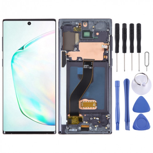 Écran LCD OLED pour Samsung Galaxy Note10 SM-N970F Assemblage complet du numériseur avec cadre (Noir) SH681B1206-05