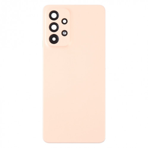 Pour Samsung Galaxy A53 5G SM-A536B Couvercle arrière de batterie d'origine avec couvercle d'objectif d'appareil photo (rose) SH93FL1632-06