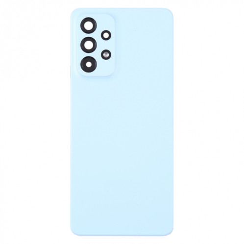 Pour Samsung Galaxy A53 5G SM-A536B Coque arrière de batterie d'origine avec cache d'objectif d'appareil photo (bleu) SH93LL201-06